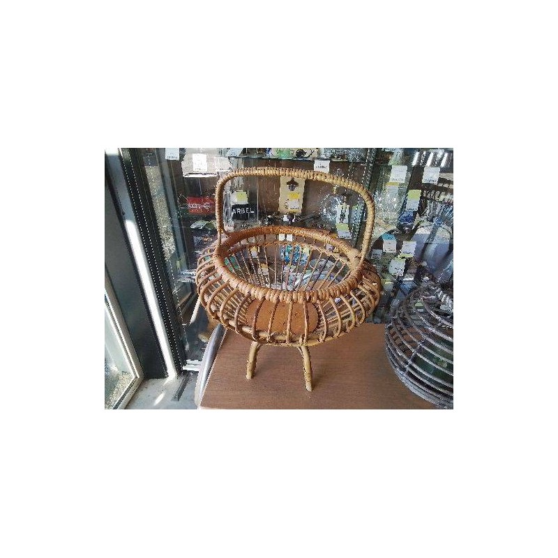 PORTE LAINE ROTIN VINTAGE