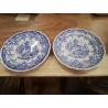 ASSIETTE BLC BLEU LUNEVILLE SCENE REPAS