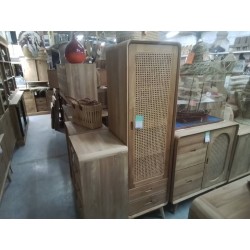 17-COLONNE TECK ROTIN 50*45*HT 180 CM