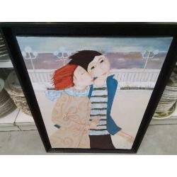 TABLEAU COUPLE AMOUREUX 