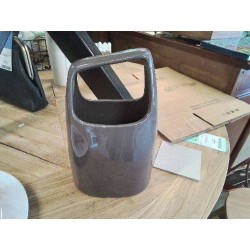 VASE MODERNE TAUPE PANIER SILEA