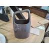 VASE MODERNE TAUPE PANIER SILEA