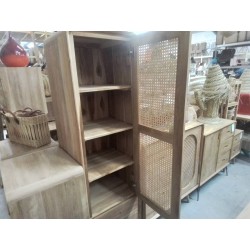 17-COLONNE TECK ROTIN 50*45*HT 180 CM