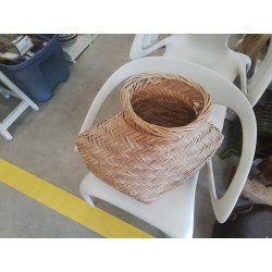 JARRE PLATE TRESSEE FIBRES NATURELLES ANC