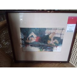 TABLEAU HOMME ALLONGE ZHOU YOUDONG