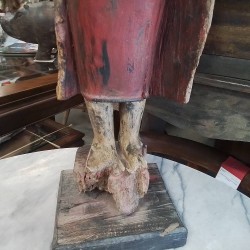 STATUETTE BOUDDHA ROBE ROUGE SANS MAINS