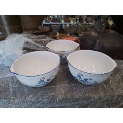 BOL SALADIER GM BLC BORD BLEU