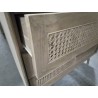 23/SCAND6-MEUBLE TECK 3 TIROIRS 110*45*HT85CM