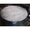 TABLE RONDE MARBRE PIED MARBRE DIAM 85 CM HAUTEUR 75 CM