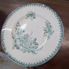 LOT DE 6 ASSIETTES CREUSES BLC VERT MARGOT 