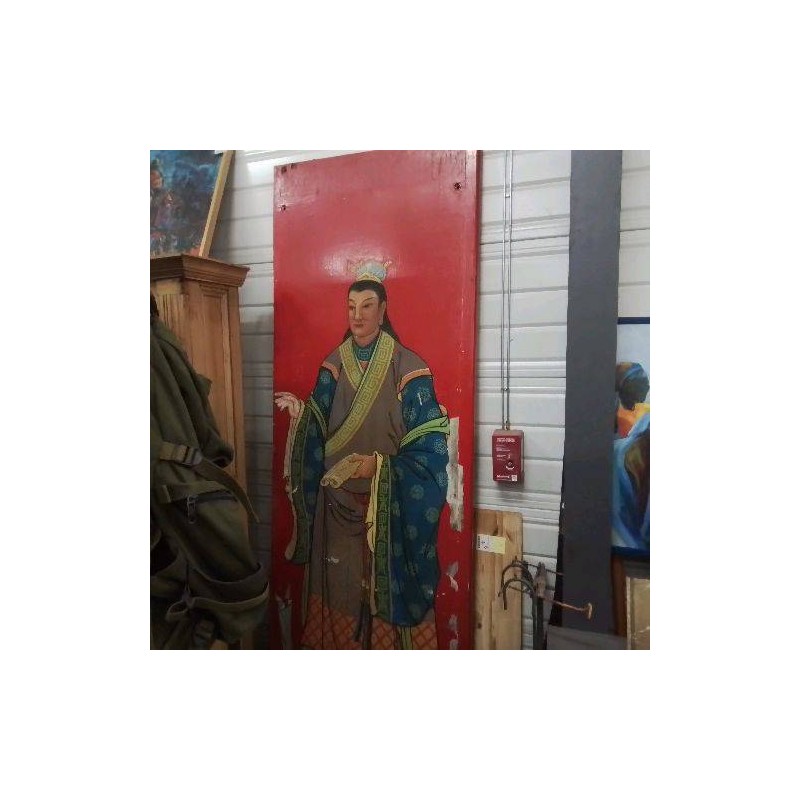 PANNEAU PORTE CHINOIS PEINT 85 X 244