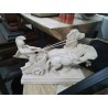 STATUE RESINE CHAR ET CHEVAUX ROMAINS COPIE SANTINI
