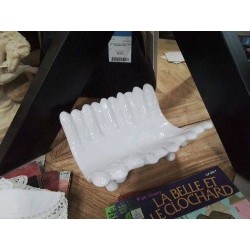 PLAT A ASPERGES PORCELAINE  BLANCHE PRÉSENTOIR 