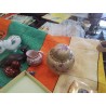 POTICHE CLOISONNEE PM ASIE JAUNE CLAIR