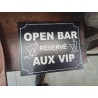 PLAQUE OPEN BAR