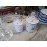 DUO POTS EPICES DÉCOR MAIN CYGNES BLEUS