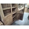46/SEV91-MEUBLE VITRINE TECK 100/40/HT180CM