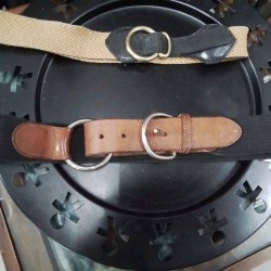 CEINTURE NOIRE CUIR METAL