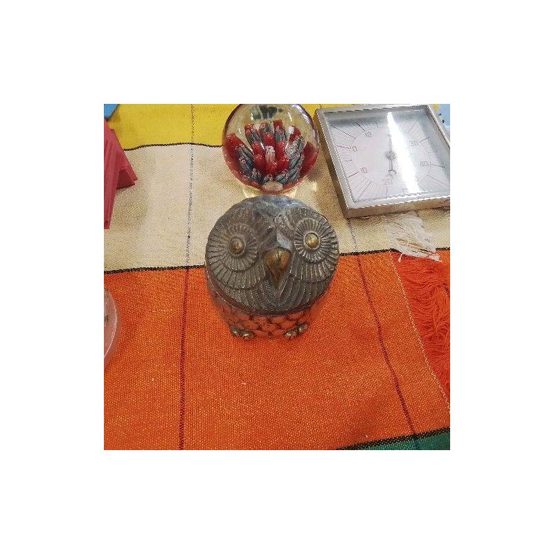 BOITE CHOUETTE METAL VINTAGE JAPAN