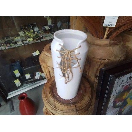 VASE DECOUPÉ FICELLES 