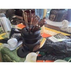 SERVICE A FONDUE ANC DÉCO + PIQUES BOIS