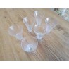 LOT 6 VERRES LIQUEURS 8,5 CM LALIQUE FRANCE