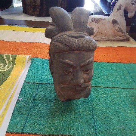STATUETTE SOLDAT ASIATIQUE 