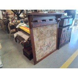 VESTIAIRE BOIS 4 PATERES ET TAPISSERIE PORTE MANTEAU