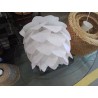 SUSPENSION FLEURS PVC BLANCHE