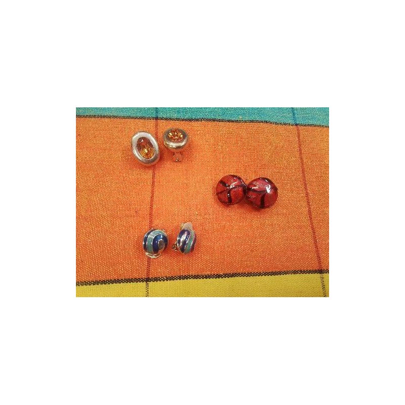 PAIRE DE BOUCLES D OREILLE CLIPS