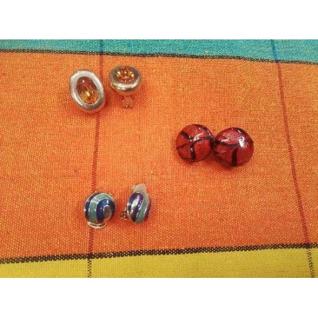 PAIRE DE BOUCLES D OREILLE CLIPS