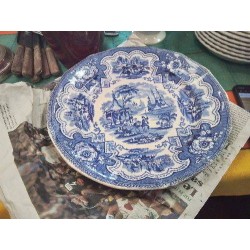 ASSIETTE ANC ADAMSAND SONS BLEUE