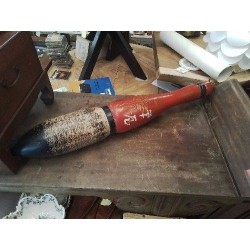 ENSEIGNE PINCEAU CALLIGRAPHIE ANC BOIS LAQUÉ 