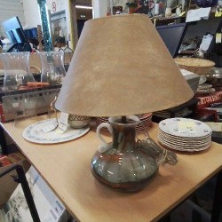 LAMPE PATE DE VERRE STYLE PICHET 