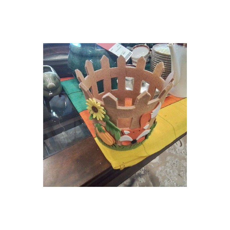 CACHE POT FEUTRINE RENARD 