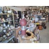 LAMPE BOULE BOIS ALU VINTAGE 