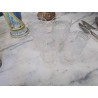 LOT 4  VERRES CRISTAL CORDON FLEURI 