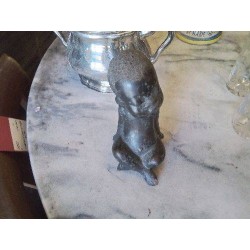 POUPÉE TERRE CUITE ÉMAILLÉE NOIRE