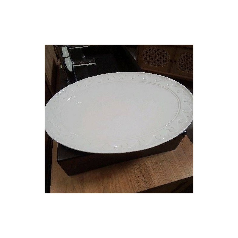PLAT TGM CREME MOTIFS VAGUES 