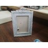 PORTE PHOTO RESINE  GRIS DECOR FLEURS
