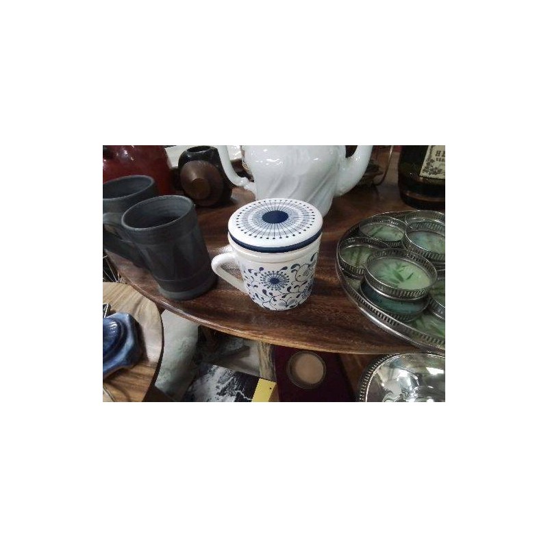 TASSE TISANIERE BLC BLEU 