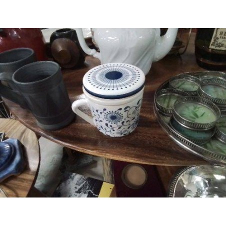 TASSE TISANIERE BLC BLEU 