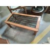 TABLE BASSE VINTAGE VERRE FUMÉ CLAUSTRA 