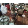 LAMPE PETROLE ÉMAILLÉE CLOISONNEE 