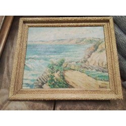 TABLEAU TOUR DORÉ GRANITÉ VUE MER ROMERO MAI 48