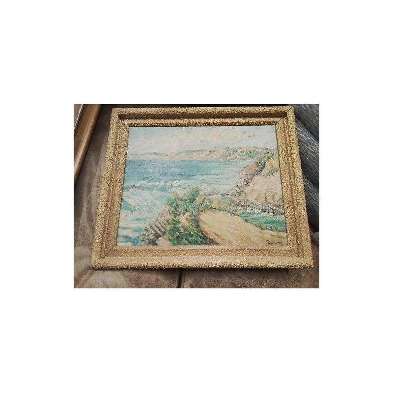 TABLEAU TOUR DORÉ GRANITÉ VUE MER ROMERO MAI 48