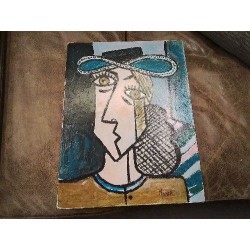 TABLEAU REPRO PORTRAIT CUBISTE