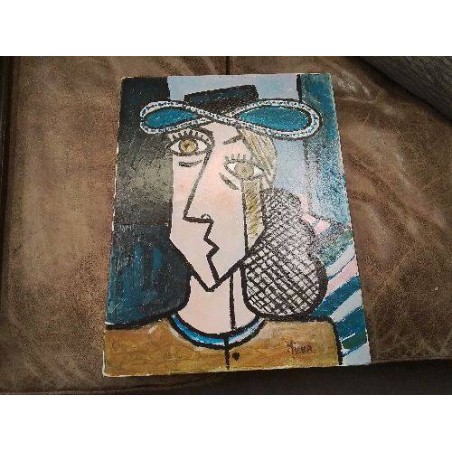 TABLEAU REPRO PORTRAIT CUBISTE