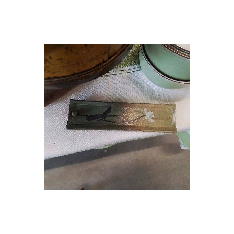 PORTE ENCENS VERT FLEURS