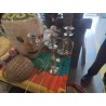 CHANDELIER 3F METAL NACRE